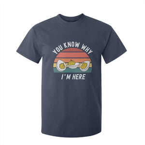 Funny Thanksgiving Dinner T Shirt For Kid You Know Why I Am Here TS14 Navy Print Your Wear