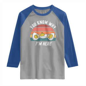 Funny Thanksgiving Dinner Raglan Shirt You Know Why I Am Here TS14 Sport Gray Royal Print Your Wear