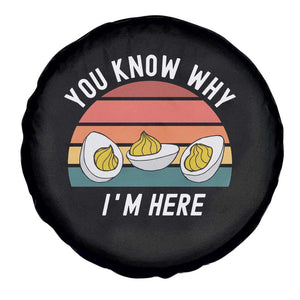 Funny Thanksgiving Dinner Spare Tire Cover You Know Why I Am Here TS14 Print Your Wear