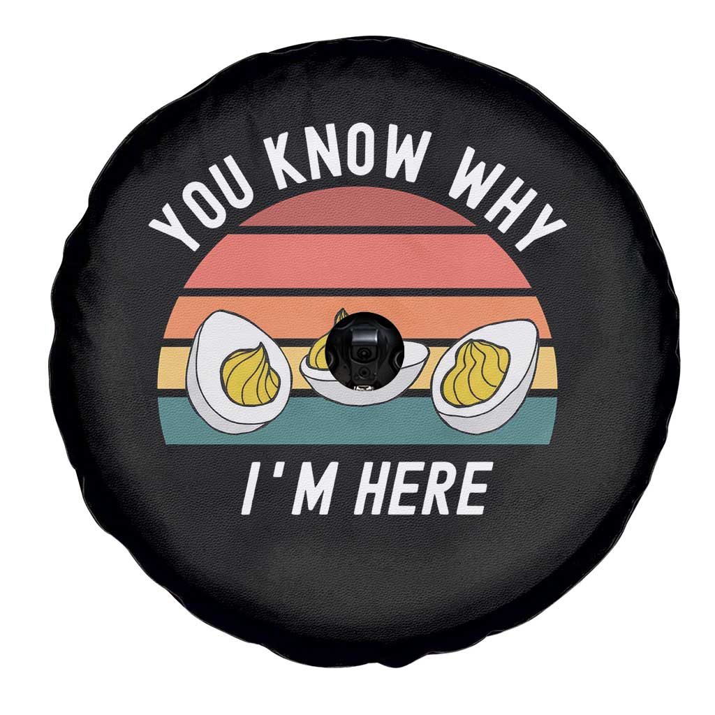 Funny Thanksgiving Dinner Spare Tire Cover You Know Why I Am Here TS14 Print Your Wear