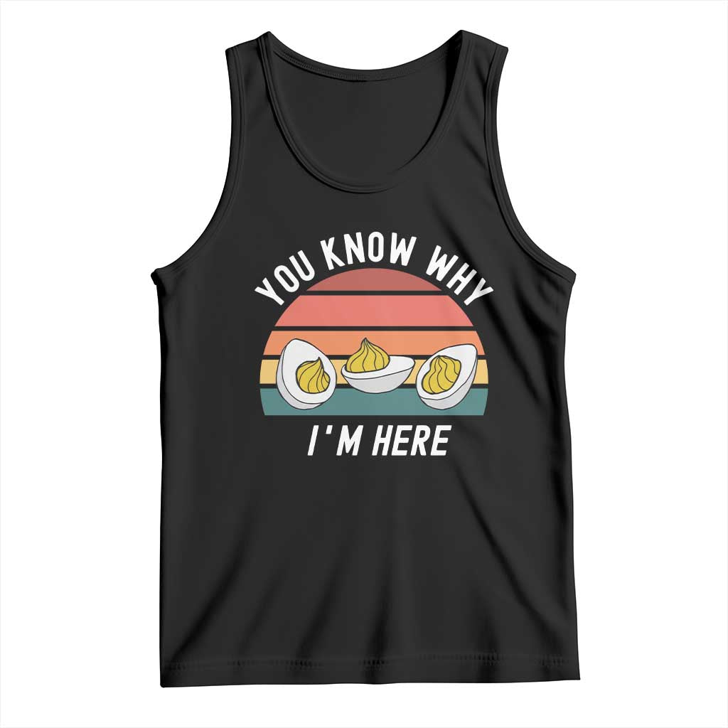 Funny Thanksgiving Dinner Tank Top You Know Why I Am Here TS14 Black Print Your Wear