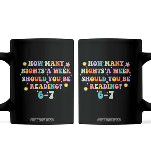 67 Six Seven Meme Coffee Mug Funny Reading Book Lover TS14 Black Print Your Wear