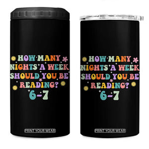 67 Six Seven Meme 4 in 1 Can Cooler Tumbler Funny Reading Book Lover TS14 One Size: 16 oz Black Print Your Wear