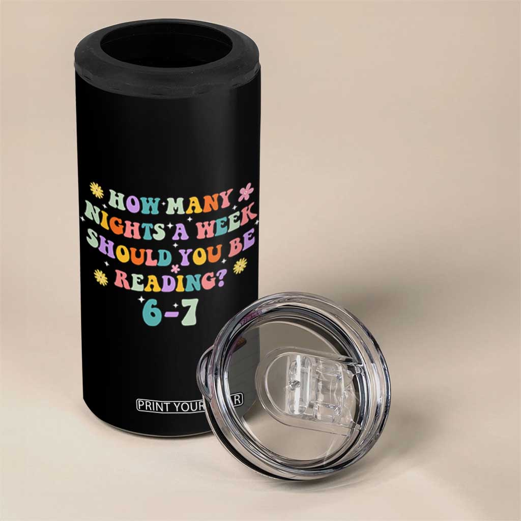 67 Six Seven Meme 4 in 1 Can Cooler Tumbler Funny Reading Book Lover TS14 Print Your Wear