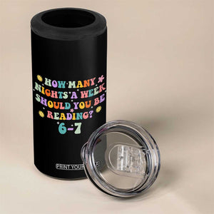 67 Six Seven Meme 4 in 1 Can Cooler Tumbler Funny Reading Book Lover TS14 Print Your Wear