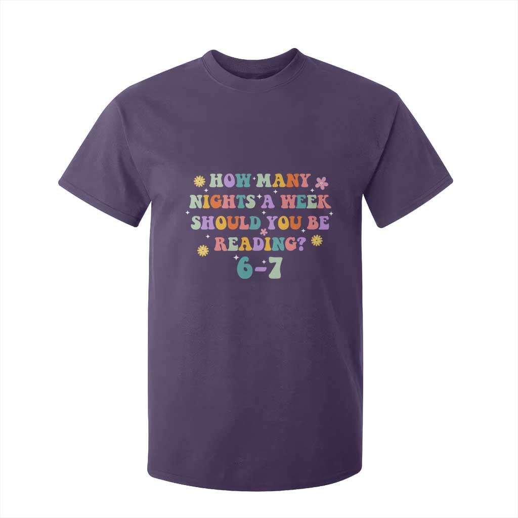 67 Six Seven Meme T Shirt For Kid Funny Reading Book Lover TS14 Purple Print Your Wear