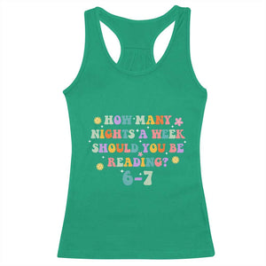 67 Six Seven Meme Racerback Tank Top Funny Reading Book Lover TS14 Irish Green Print Your Wear