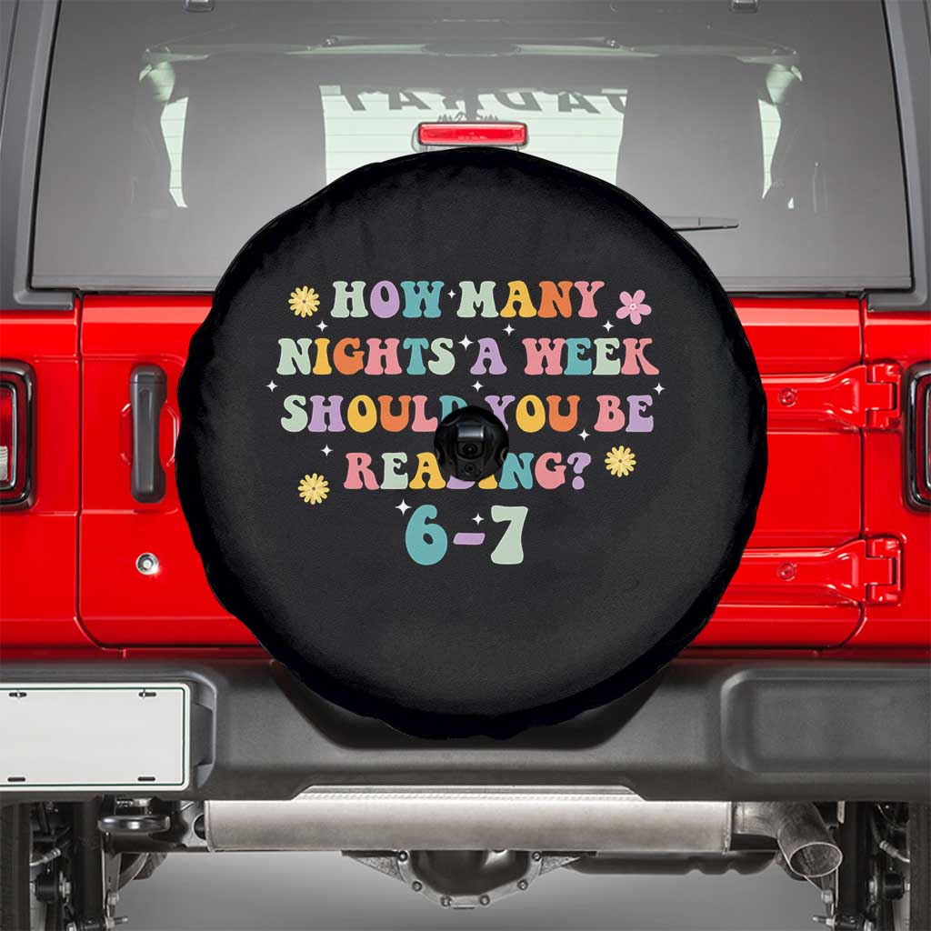 67 Six Seven Meme Spare Tire Cover Funny Reading Book Lover TS14 Black Print Your Wear