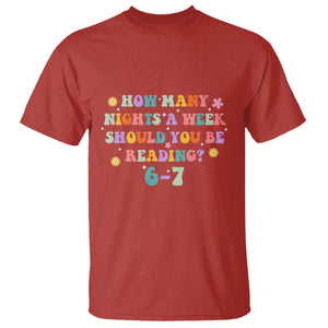 67 Six Seven Meme T Shirt Funny Reading Book Lover TS14 Red Print Your Wear