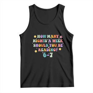 67 Six Seven Meme Tank Top Funny Reading Book Lover TS14 Black Print Your Wear