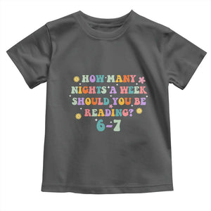 67 Six Seven Meme Toddler T Shirt Funny Reading Book Lover TS14 Dark Heather Print Your Wear