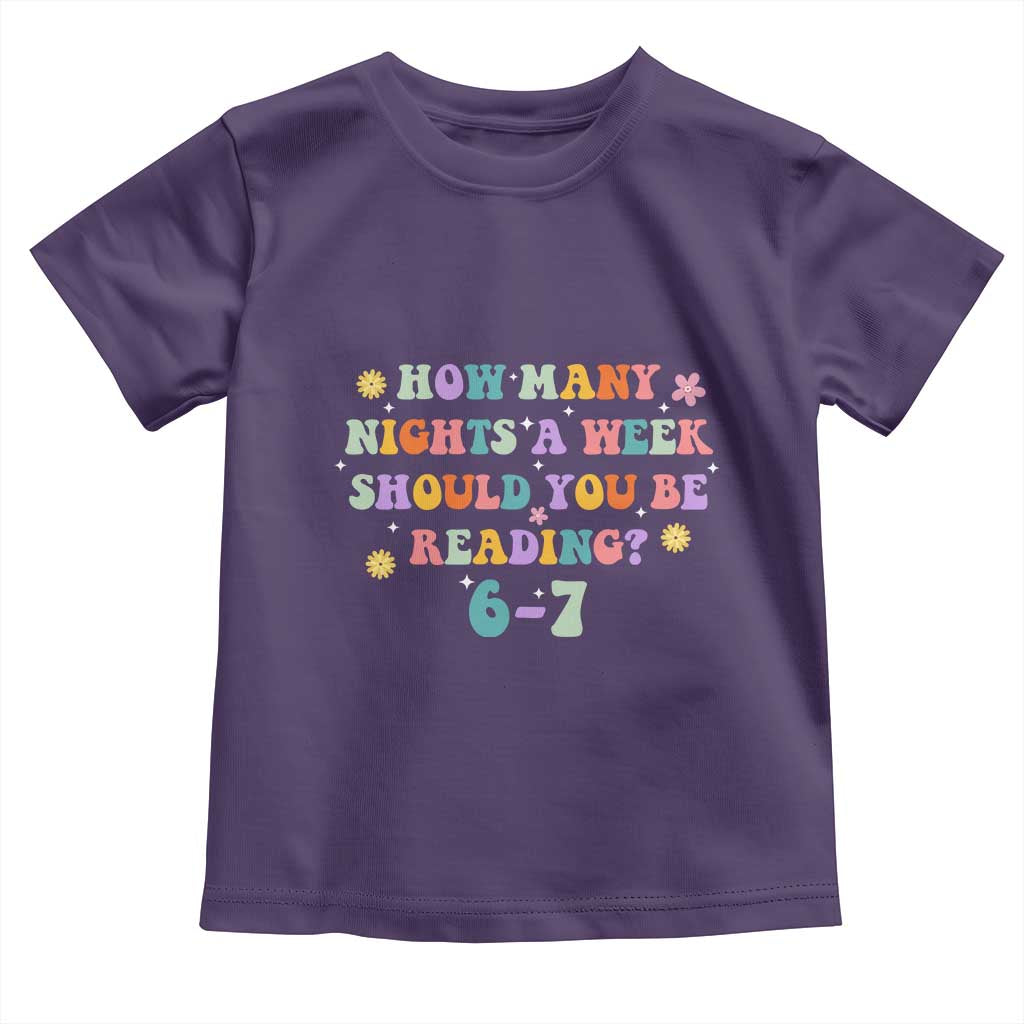 67 Six Seven Meme Toddler T Shirt Funny Reading Book Lover TS14 Purple Print Your Wear