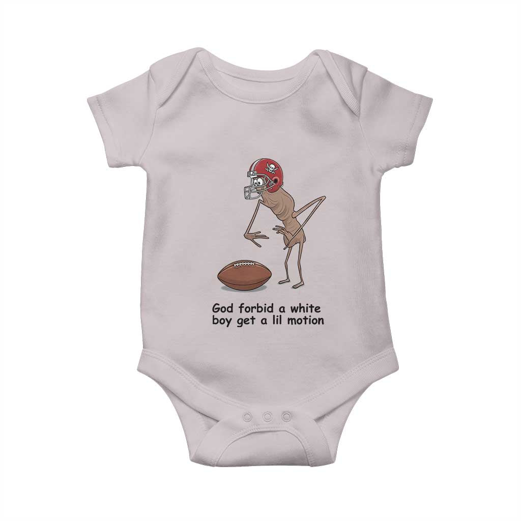 God Forbid a White Boy Get a Lil Motion Baby Onesie Marcus The Worm Robert Meme Funny Internet Quote TS14 Ice Gray Print Your Wear