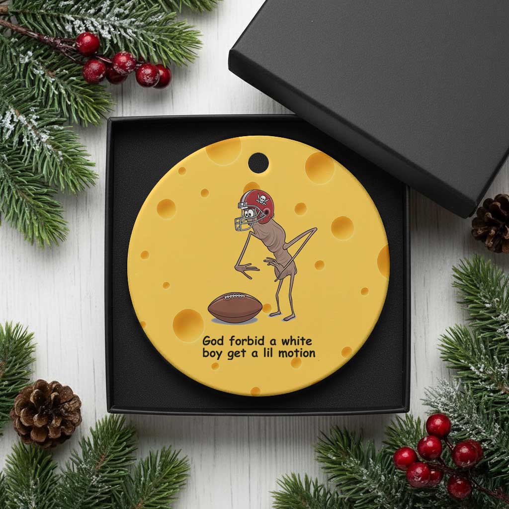 God Forbid a White Boy Get a Lil Motion Ceramic Ornament Marcus The Worm Robert Meme Funny Internet Quote TS14 1pc Yellow Cheese Print Your Wear