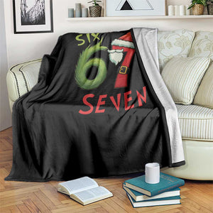 67 Six Seven Christmas Meme Throw Blanket Funny Santa Xmas TS14 Print Your Wear