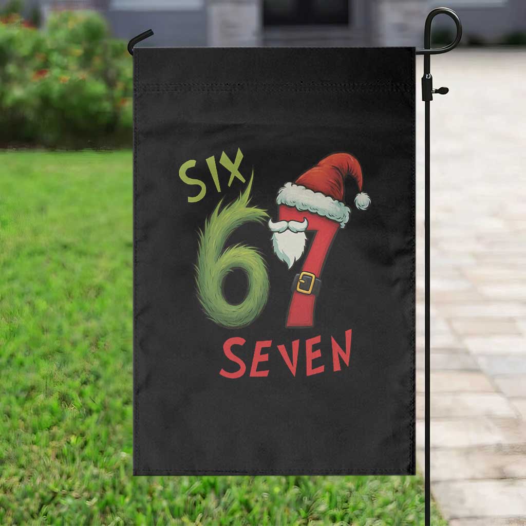 67 Six Seven Christmas Meme Garden Flag Funny Santa Xmas TS14 Print Your Wear