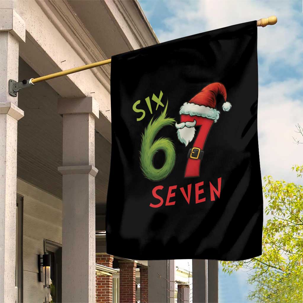 67 Six Seven Christmas Meme Garden Flag Funny Santa Xmas TS14 Print Your Wear