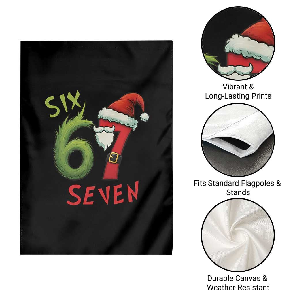 67 Six Seven Christmas Meme Garden Flag Funny Santa Xmas TS14 Print Your Wear