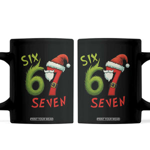 67 Six Seven Christmas Meme Coffee Mug Funny Santa Xmas TS14 Black Print Your Wear