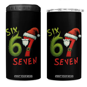 67 Six Seven Christmas Meme 4 in 1 Can Cooler Tumbler Funny Santa Xmas TS14 One Size: 16 oz Black Print Your Wear