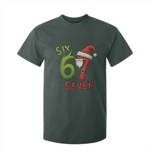 67 Six Seven Christmas Meme T Shirt For Kid Funny Santa Xmas TS14 Dark Forest Green Print Your Wear