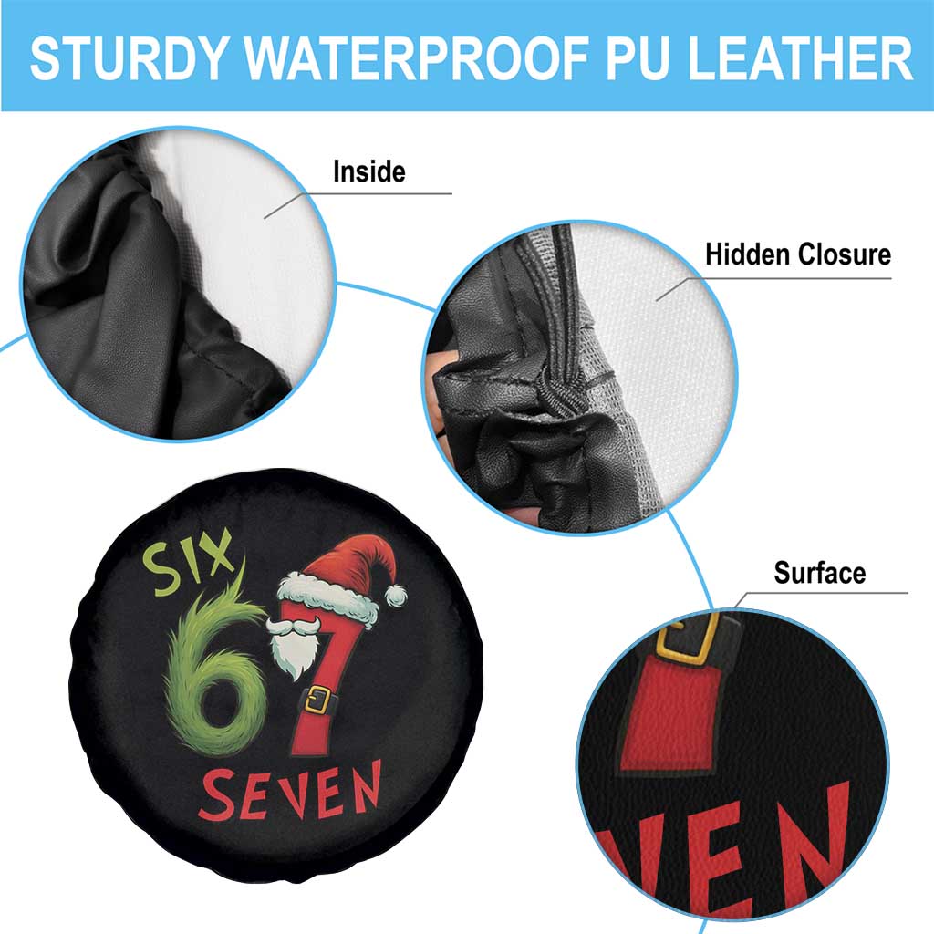 67 Six Seven Christmas Meme Spare Tire Cover Funny Santa Xmas TS14 Print Your Wear