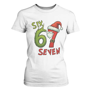 67 Six Seven Christmas Meme T Shirt For Women Funny Santa Xmas TS14 White Print Your Wear