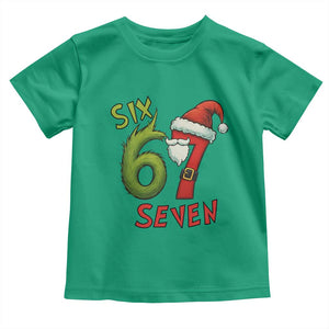67 Six Seven Christmas Meme Toddler T Shirt Funny Santa Xmas TS14 Irish Green Print Your Wear