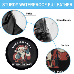 Strawberry Jams But My Gun Do Not Spare Tire Cover Funny Santa Gun Christmas TS14 Print Your Wear
