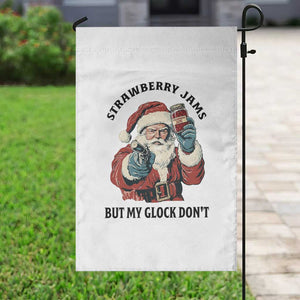 Funny Santa Gun Christmas Garden Flag Strawberry Jams But My Gun Do Not TS14 Print Your Wear