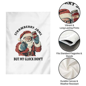 Funny Santa Gun Christmas Garden Flag Strawberry Jams But My Gun Do Not TS14 Print Your Wear