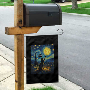 67 Cat Meme Garden Flag Funny Six Seven Cat Starry Night Van Gogh TS14 Print Your Wear