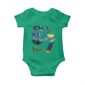67 Six Seven Meme Baby Onesie Starry Night Van Gogh TS14 Irish Green Print Your Wear