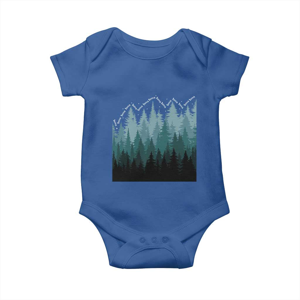 Hoa Hoa Hoa Baby Onesie Twilight Lover Pine Forest Cozy TS14 Royal Blue Print Your Wear