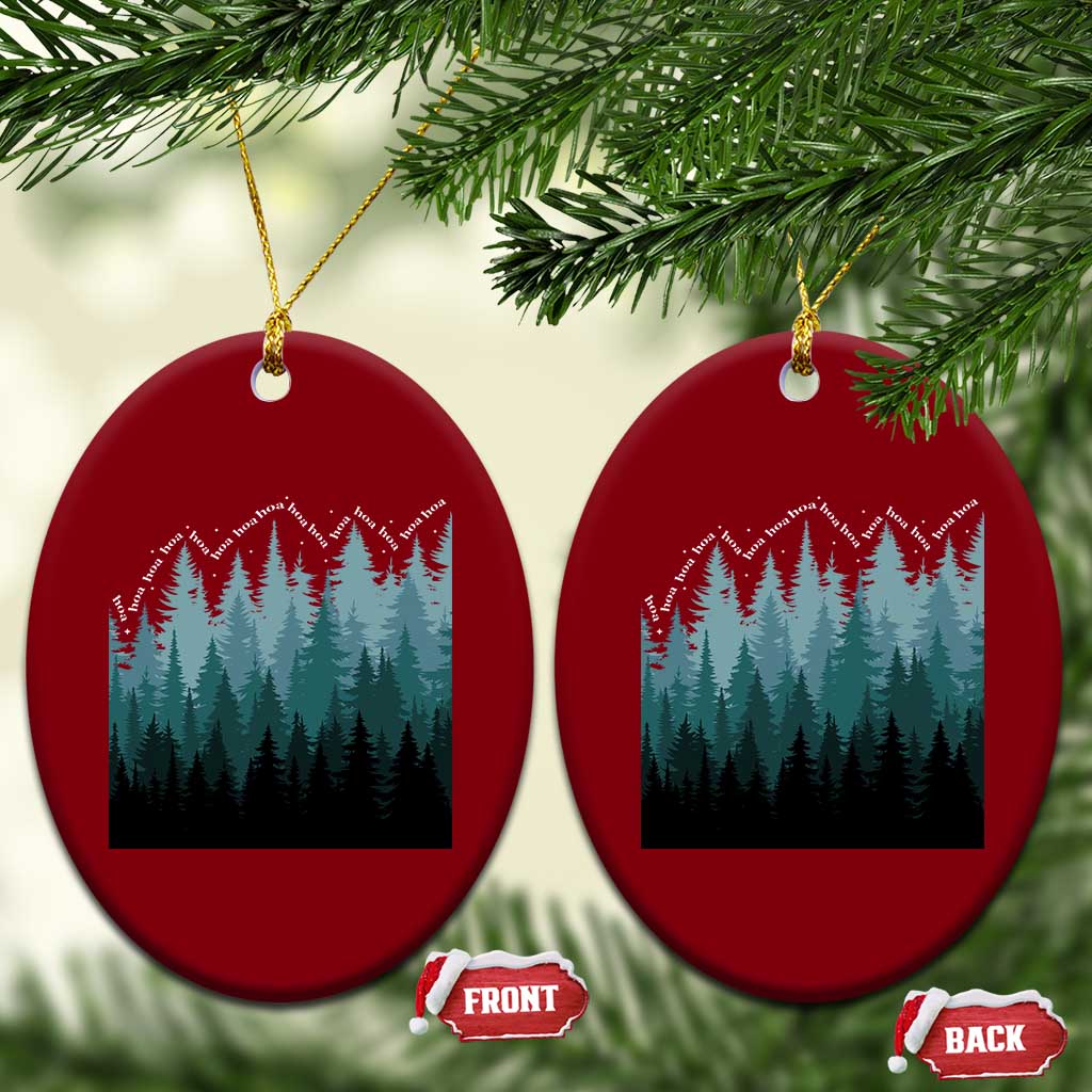 Hoa Hoa Hoa Ceramic Ornament Twilight Lover Pine Forest Cozy TS14 Print Your Wear