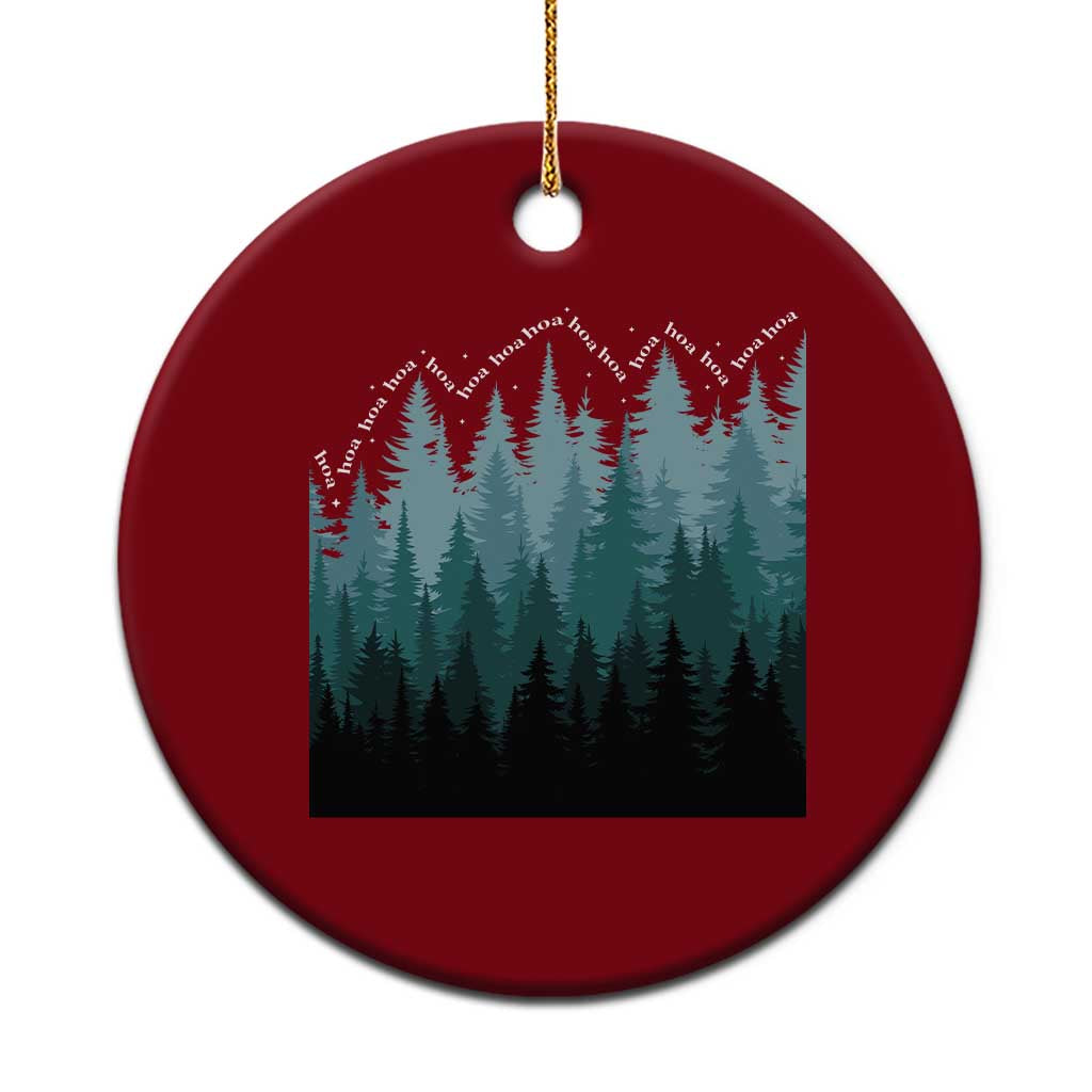 Hoa Hoa Hoa Ceramic Ornament Twilight Lover Pine Forest Cozy TS14 1pc Red Print Your Wear