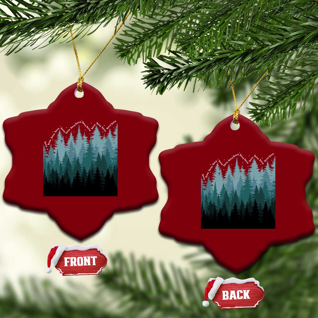 Hoa Hoa Hoa Ceramic Ornament Twilight Lover Pine Forest Cozy TS14 Print Your Wear