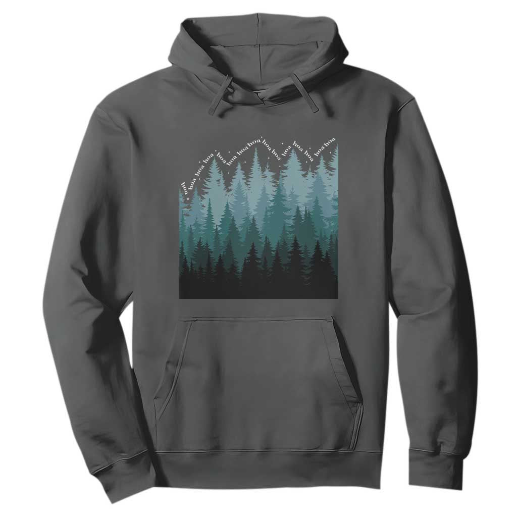 Hoa Hoa Hoa Hoodie Twilight Lover Pine Forest Cozy TS14 Dark Heather Print Your Wear