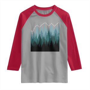 Hoa Hoa Hoa Raglan Shirt Twilight Lover Pine Forest Cozy TS14 Sport Gray Red Print Your Wear