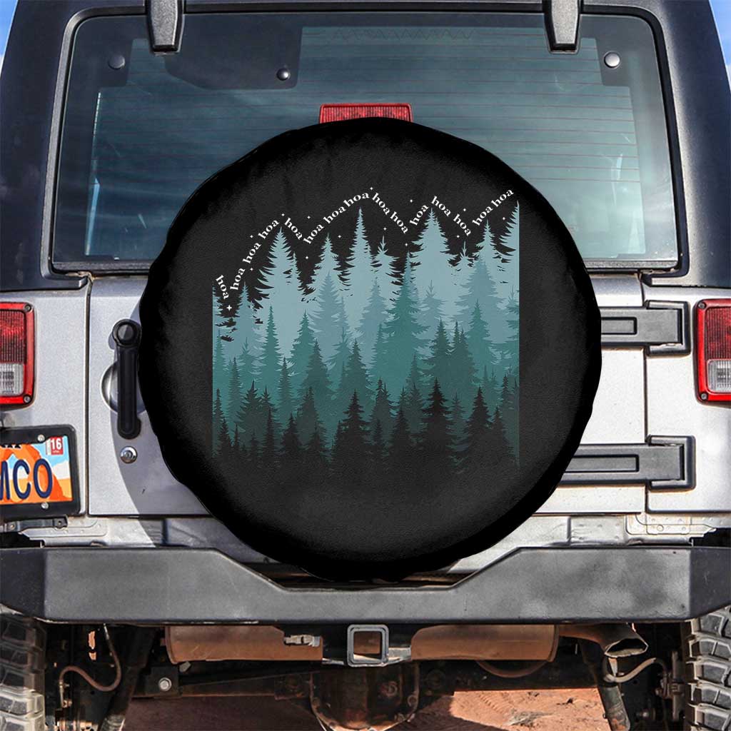 Hoa Hoa Hoa Spare Tire Cover Twilight Lover Pine Forest Cozy TS14 No hole Black Print Your Wear