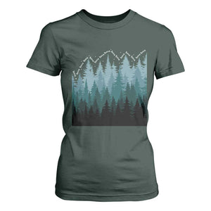 Hoa Hoa Hoa T Shirt For Women Twilight Lover Pine Forest Cozy TS14 Dark Forest Green Print Your Wear