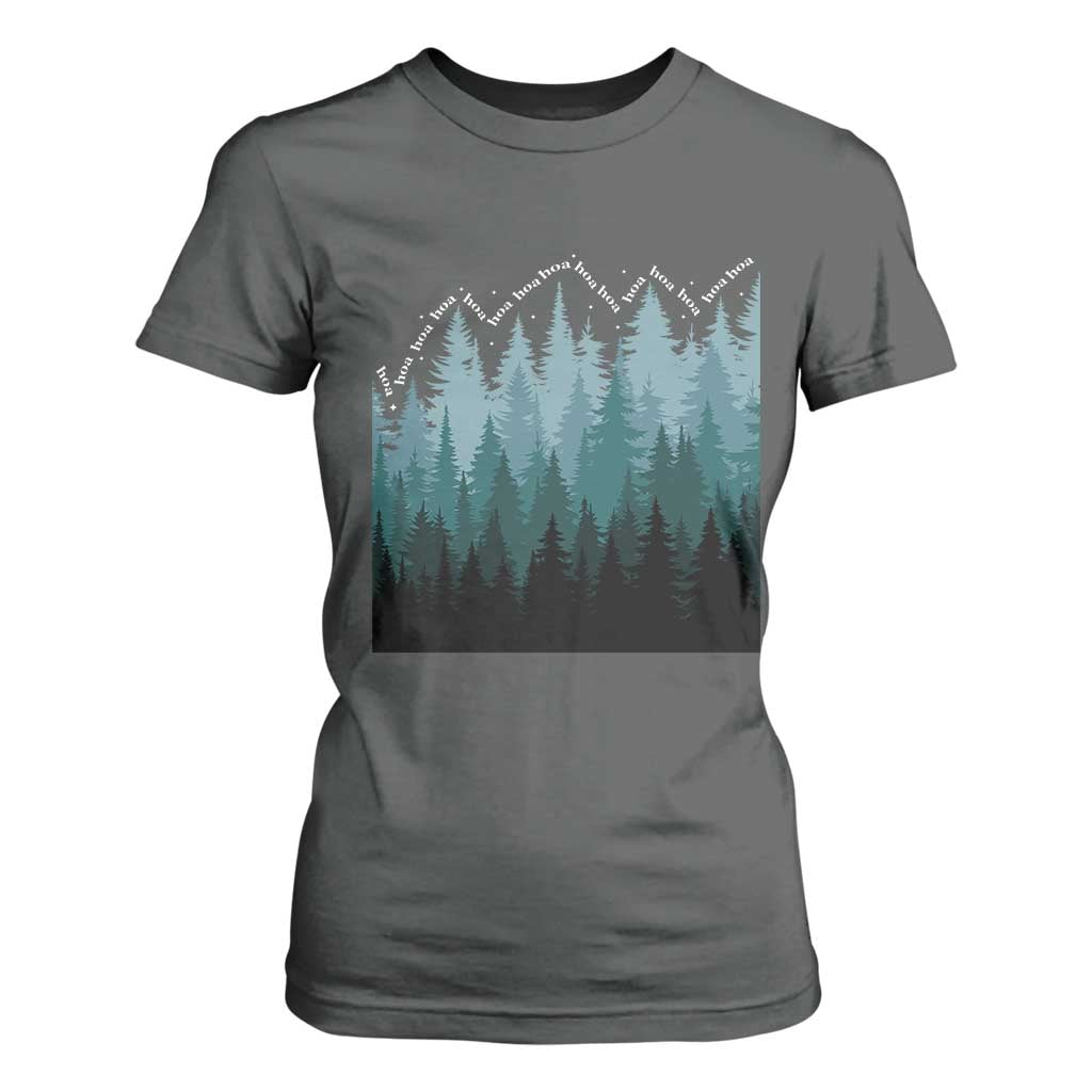 Hoa Hoa Hoa T Shirt For Women Twilight Lover Pine Forest Cozy TS14 Dark Heather Print Your Wear