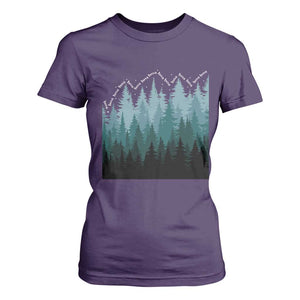 Hoa Hoa Hoa T Shirt For Women Twilight Lover Pine Forest Cozy TS14 Purple Print Your Wear