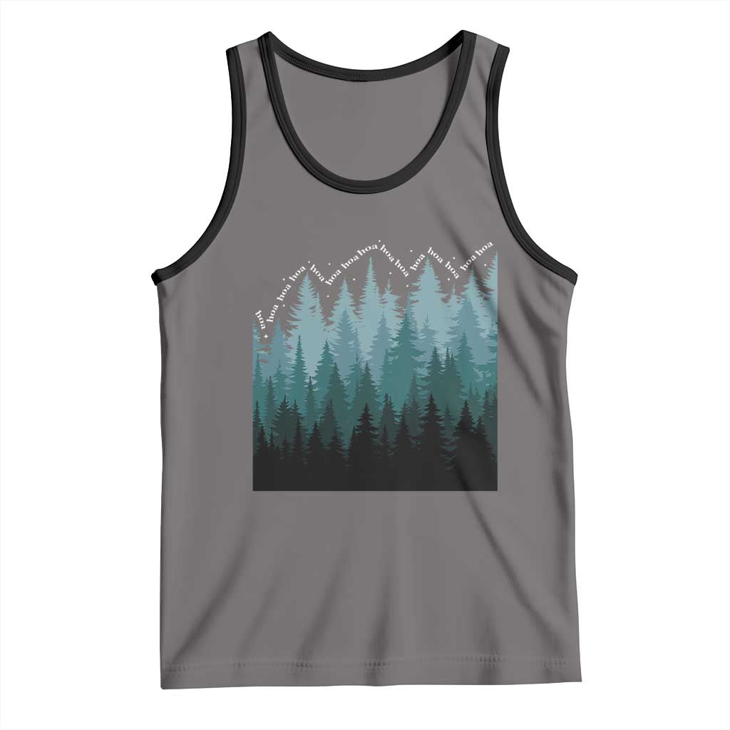 Hoa Hoa Hoa Tank Top Twilight Lover Pine Forest Cozy TS14 Deep Heather Black Print Your Wear