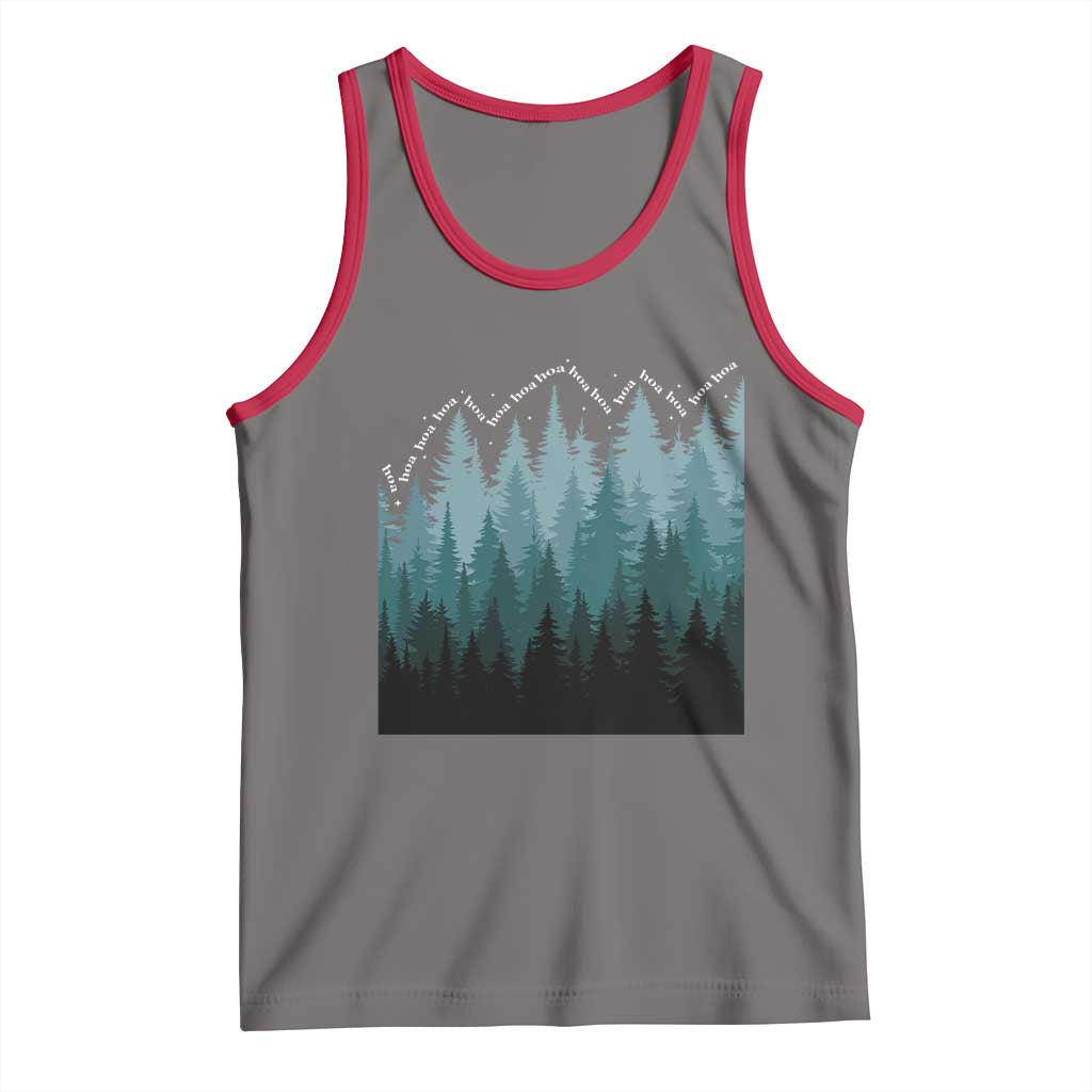 Hoa Hoa Hoa Tank Top Twilight Lover Pine Forest Cozy TS14 Deep Heather Red Print Your Wear