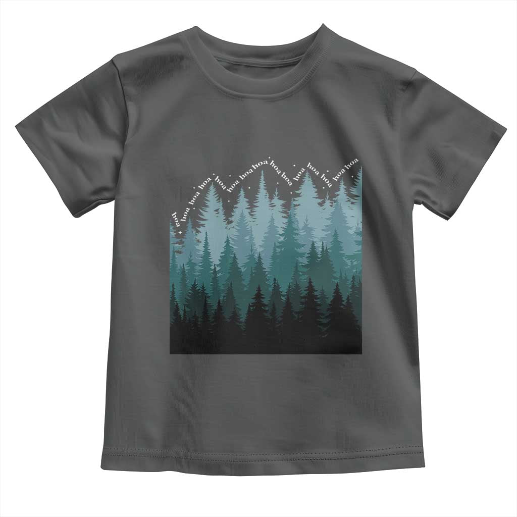 Hoa Hoa Hoa Toddler T Shirt Twilight Lover Pine Forest Cozy TS14 Dark Heather Print Your Wear