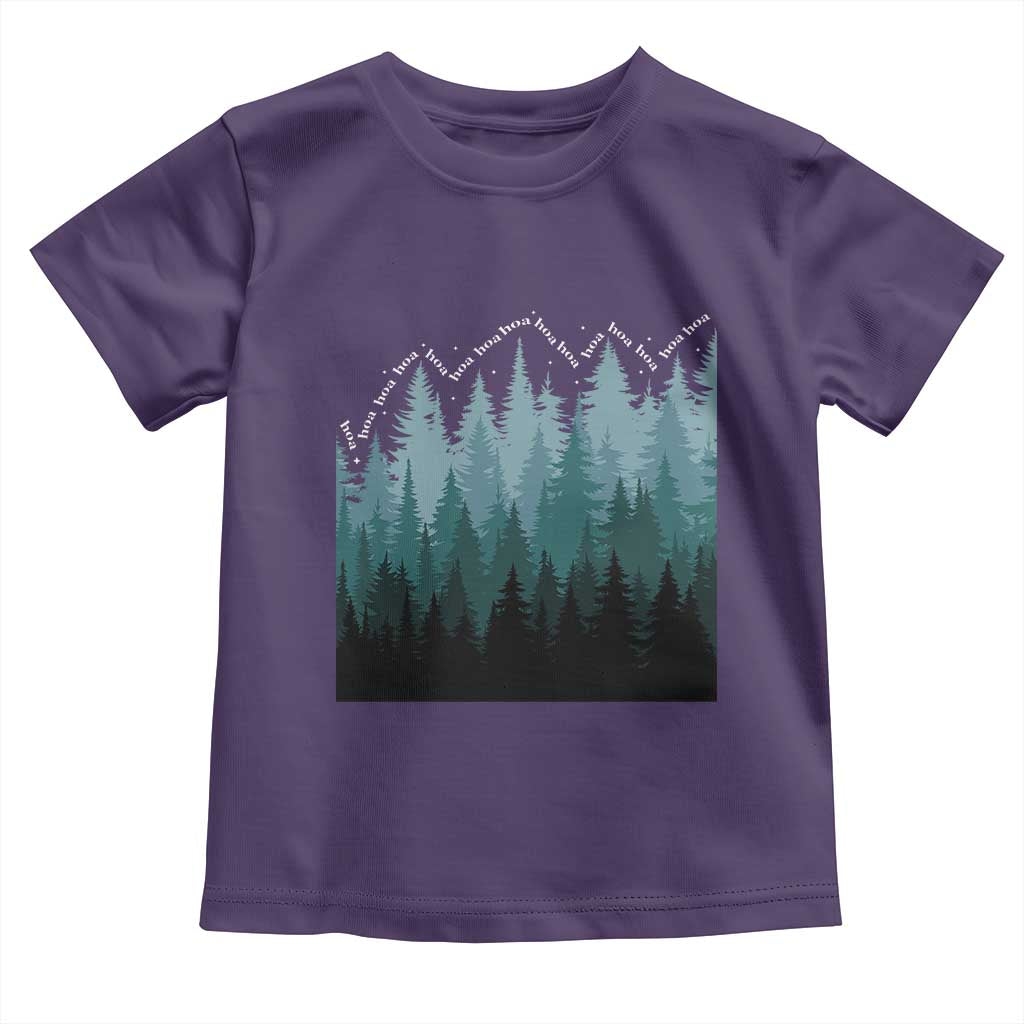 Hoa Hoa Hoa Toddler T Shirt Twilight Lover Pine Forest Cozy TS14 Purple Print Your Wear
