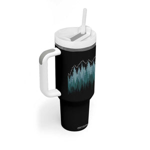 Hoa Hoa Hoa Tumbler With Handle Twilight Lover Pine Forest Cozy TS14 Print Your Wear