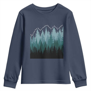 Hoa Hoa Hoa Youth Sweatshirt Twilight Lover Pine Forest Cozy TS14 Navy Print Your Wear