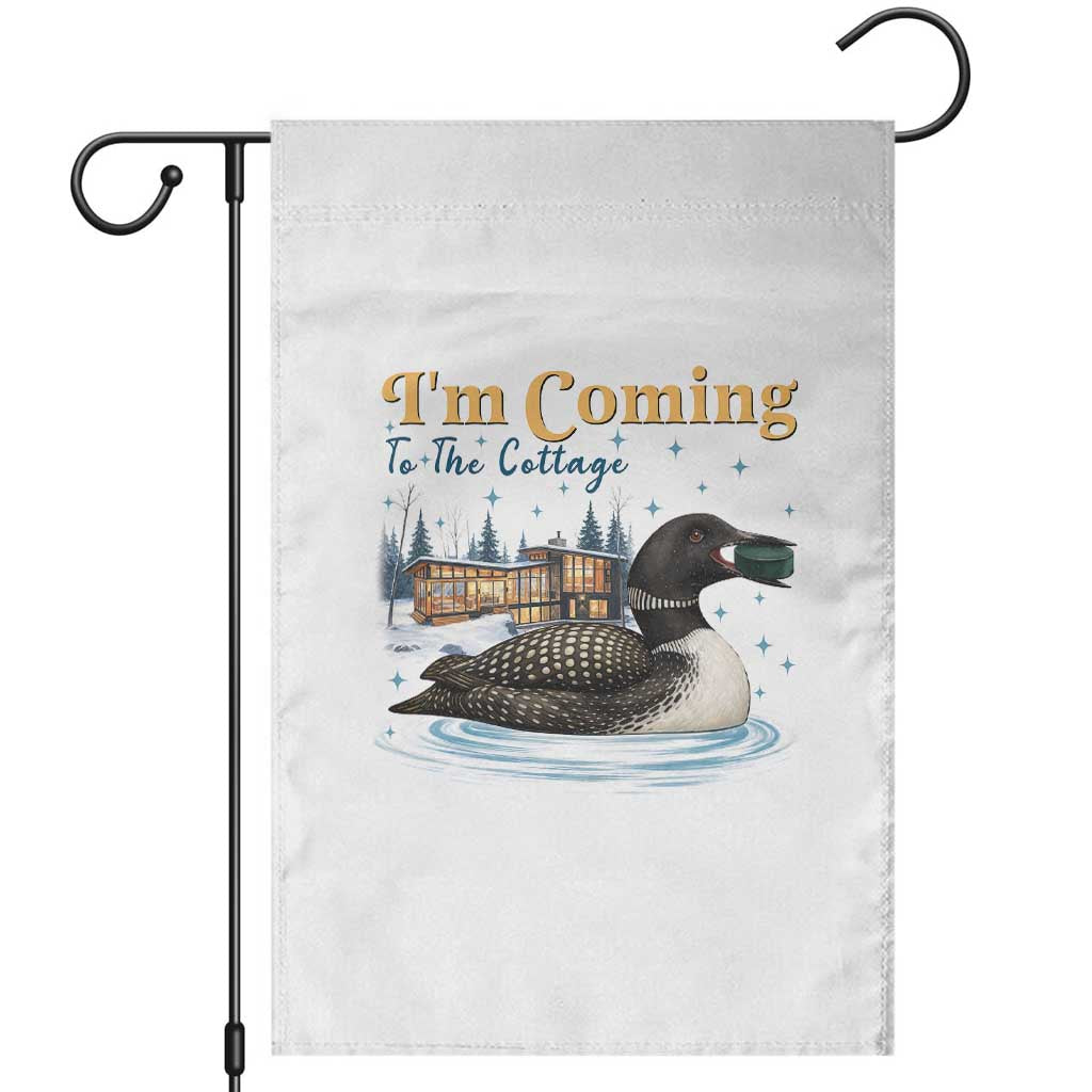 I Am Coming To The Cottage Garden Flag Stupid Canadian Wolf Bird TS14 White Print Your Wear